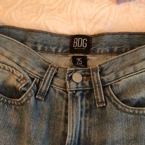 Urban outfitters split hem mom jean